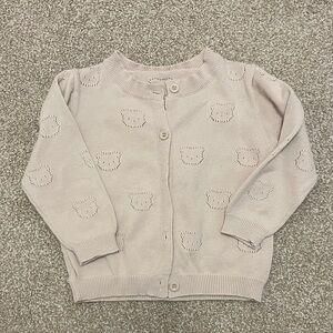 Tan Bear Cardigan